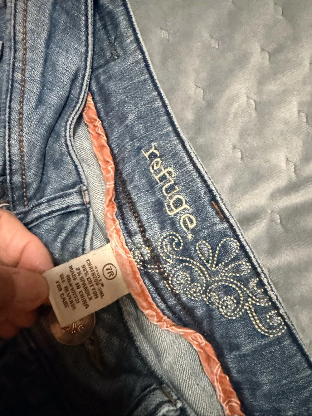 refuge bootcut Light Blue Jeans 7R #48 - Picture 2 of 13